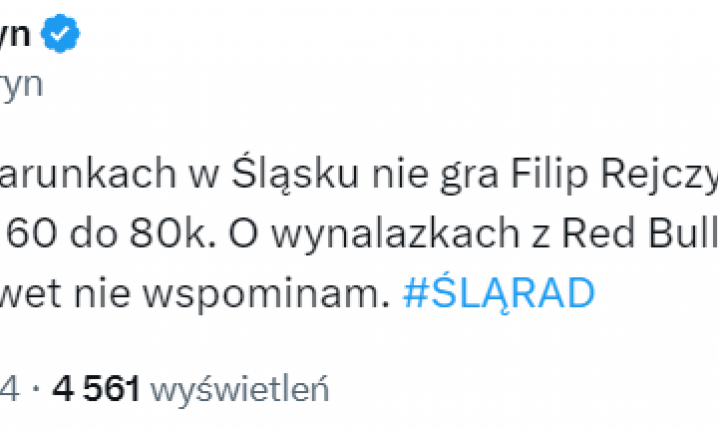 HIT! Tyle w Śląsku MA MIESIĘCZNIE ZARABIAĆ 18-LETNI Filip Rejczyk! O.o